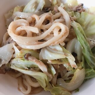 和風だししょうゆツナ焼うどん✨